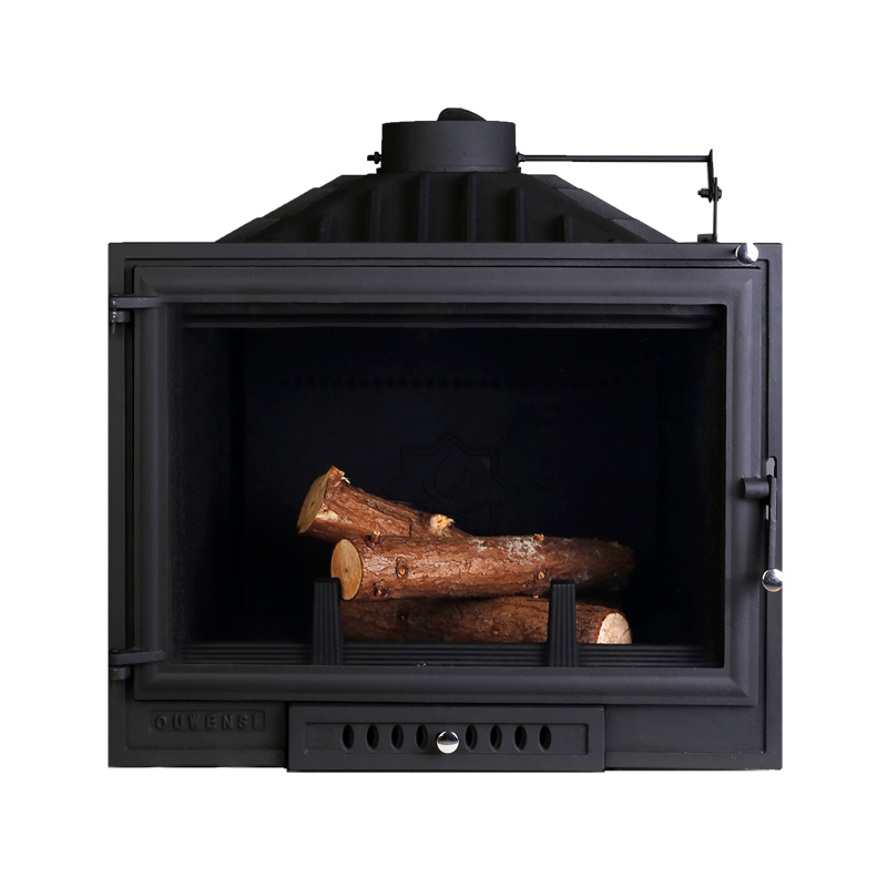 Camiol LS750 Cast Iron Freestanding Wood Burning Stove Matte Black Indoor Fireplace