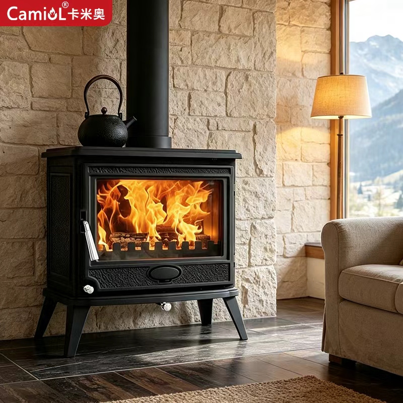 LS603 Cast Iron Wood Burning Fireplace