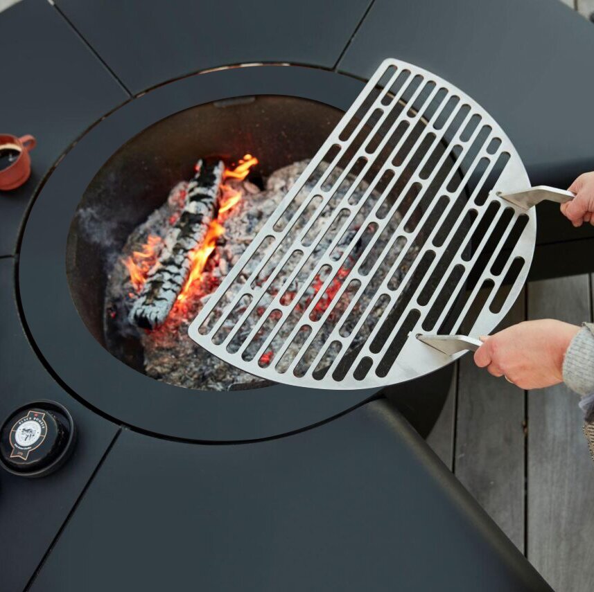 Camiol C1200 Matte Black Steel Plate Outdoor Stove