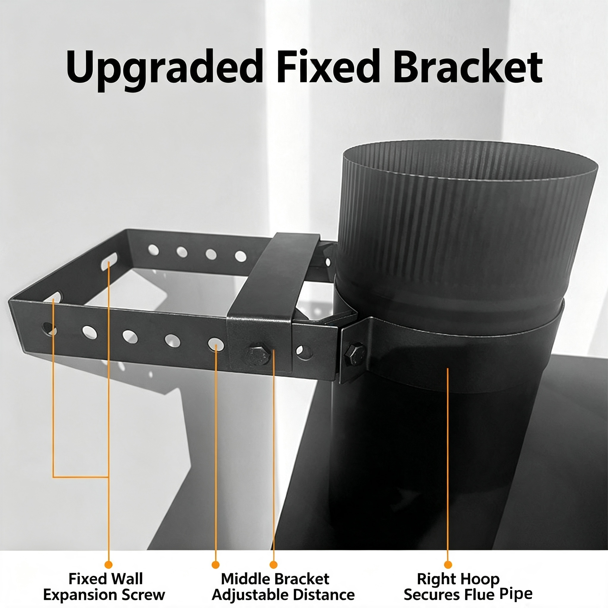 Fireplace Accessories - Upgraded Fixed Bracket